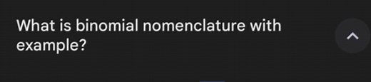 What is binomial nomenclature with example?... | Filo