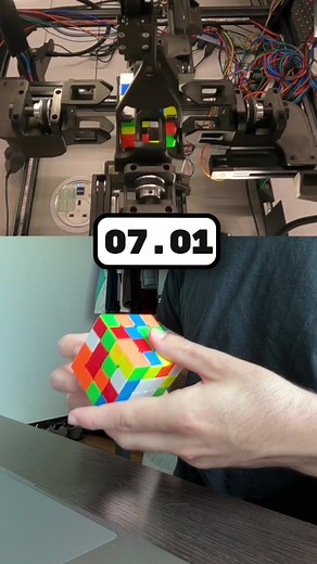 Rubik's Cube Race: Human vs. Robot Speed Challenge
