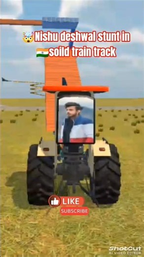 🤯Nishu Deswal 🔥Stunts with 🚆Railway Tracks #shorts