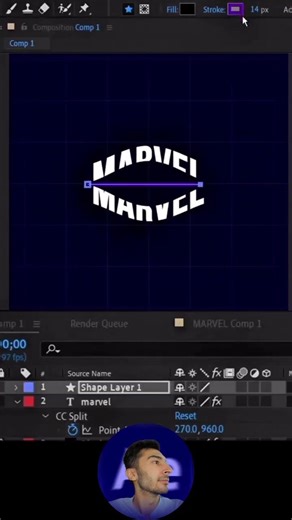 5 Second cc split plugin in After Effects | Quick Tutorial #aftereffects #adobe #монтаж