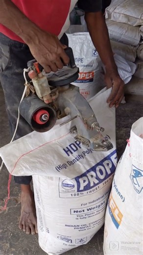 Rice bag stitching At Rice mill | Bag stitching| stitching with machine