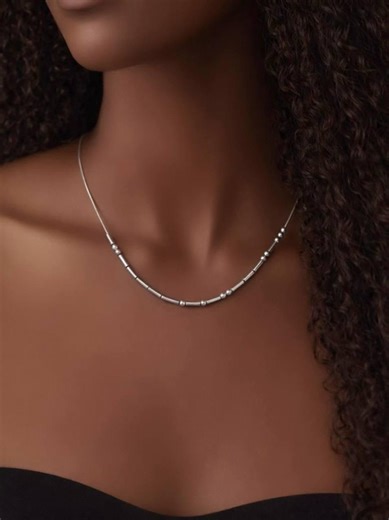 Custom Morse Code Name Necklace, Hidden Message Necklace, Anniversary, Mothers Day Gift, Graduation Gift, Birthday Gift for Her - Etsy