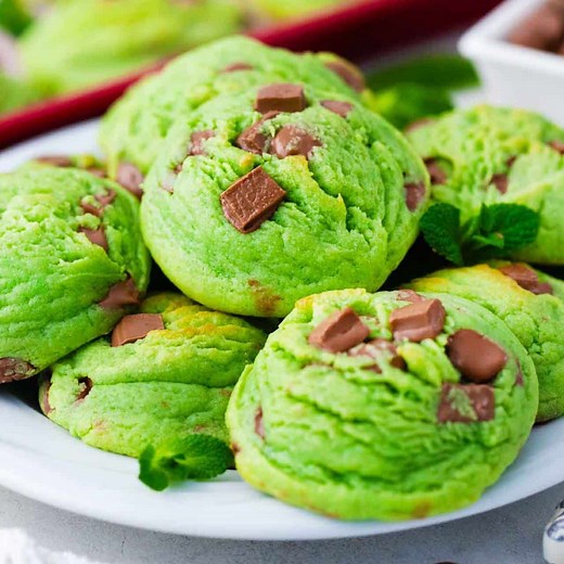 Pudding Mint Chocolate Chip Cookies