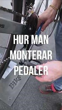 Guide - Andreas visar hur man byter pedaler på en cykel - hur man demonterar och monterar pedaler.
