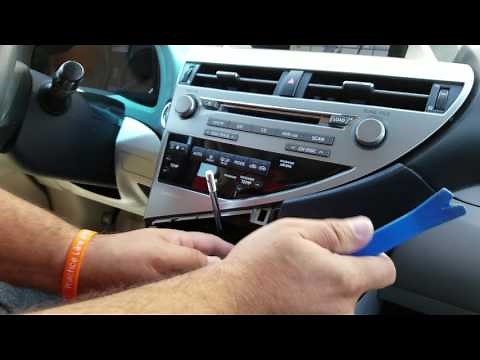 How to Remove Radio / Navigation from Lexus RX350 2010 for Repair.