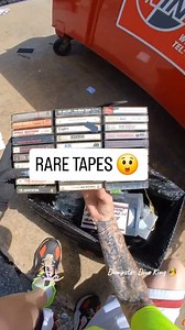 Video game store tossed out rare VHS and cassette tapes!! #VHS #movies #music #dumpsterdiving | Dumpster Dive King