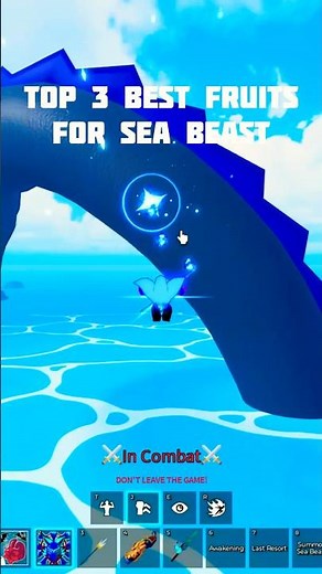 Top 3 BEST Fruits for Sea Beasts in Blox Fruits #bloxfruits #roblox #gaming