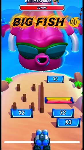 BIG FISH Boss Fight 🐟🔥 | Easy WIN in Mob Control 😱 #shorts