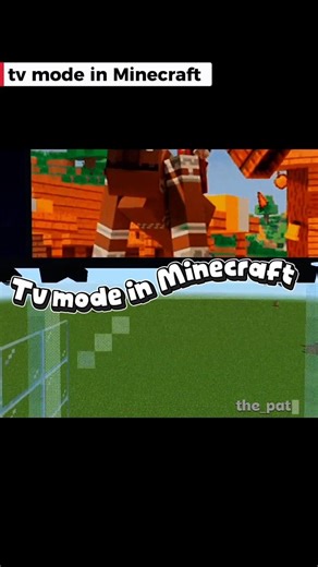 TV mode in Minecraft #minecraft #shorts #trending #mode