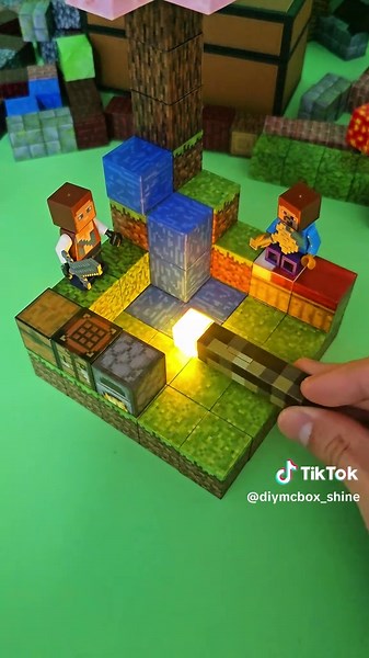 マインクラフトのマグネットパズルおもちゃ