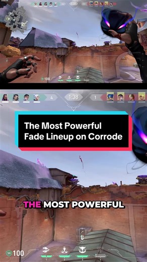 This is the most powerful Fade lineup on Corrode! 🔥 It’s super simple - not pixel-perfect, you just need to remember the general spots. Throw it a few seconds after the round starts, when enemies are usually crossing behind smokes. That’s when you can get easy free kills 🎯 Just remember to use the jump-throw mechanic - jump and release the Haunt immediately after jumping. Try it in your next game and let me know if it worked for you 🖤 #Valorant #Fade #Corrode #ValorantTips #Lineups @VALORANT