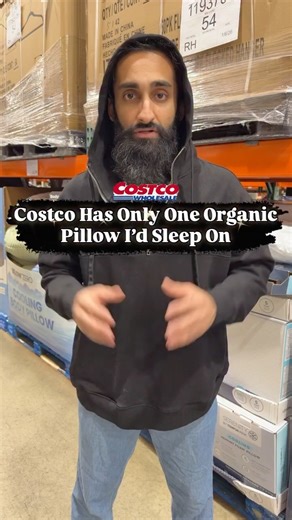 Wasim Syed on Instagram: "My go-to non-toxic organic pillow from @avocado.green just hit Costco 🙌🥑 Finally — a breathable, truly organic pillow made without synthetic junk. Most people sleep on conventional pillows like memory foam without realizing what’s inside 😬 Polyester, polyurethane, nylon… petroleum-based materials that can off-gas right next to your face all night 😮‍💨💤 That’s why this is the swap I recommend 🛏️🌿 Made with clean, organic materials and held to the highest certifica