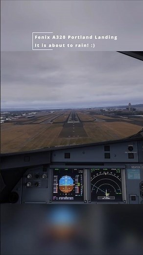 MSFS 2024 Fenix A320 landing at Portland Microsoft flight simulator 2024 #flightsimulator #aviation