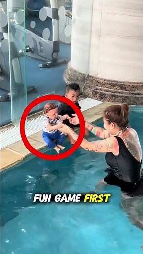 Mom’s Smart Trick to Teach Swimming 😳