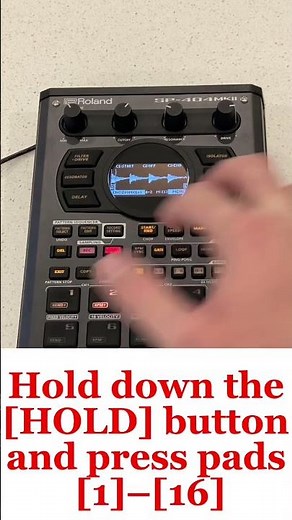 Roland SP 404 MK2 Tutorial : Continue playback of samples with GATE on