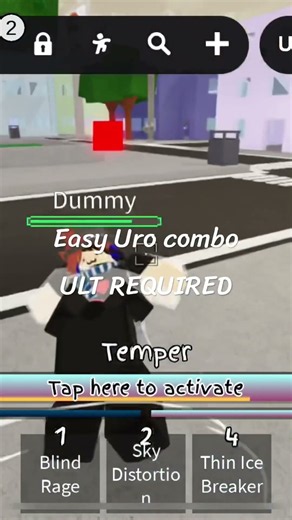 To do the combo, use ult, 3 m1s, blind rage, 3 m1s in air, then thin ice breaker #jjs #memes #jjk