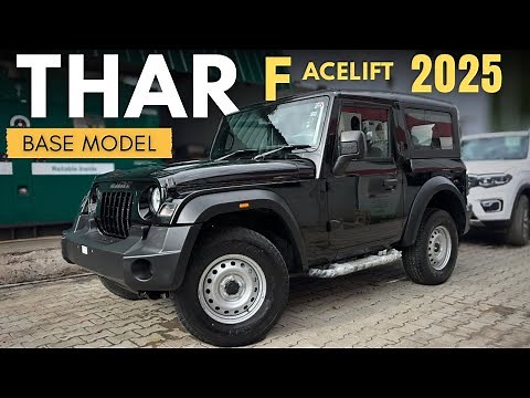 Mahindra Thar Facelift 2025 | Thar RWD Base Model Price, Features, Mileage & Full Review