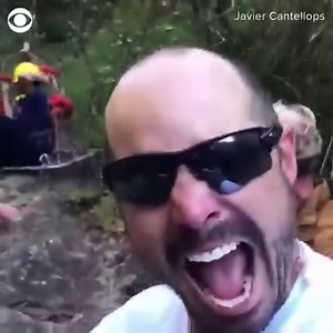 DRAMATIC RESCUE: Two weeks after disappearing during a hike in Maui, Amanda Eller flagged down a helicopter and was airlifted to safety. https://cbsn.ws/2JFRwNI | CBS News