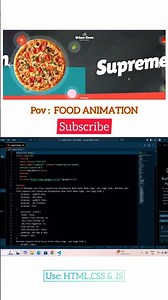 “Veg vs Non-Veg Pizza Animation 🍕 | HTML CSS JavaScript #Shorts”