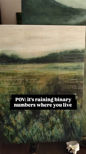 Asmita Chopade | Fine Artist on Instagram: ""so this is peace?" ❤️ . #homedecorinspo #artforyourhome #artforthehome #artandinteriors #homedecorideas homedecors artcollector . [Asmita art, Asmita Chopade Art, Asmita creates, painting, oil painting, acrylic painting, mathematics,art, code, binary, tech art, math art, nature art, nature inspired, nature paintings, mumbai art, india artist, india code artist, artist, female artist, art for home, art for office , home decor ,art above sofa, landscape