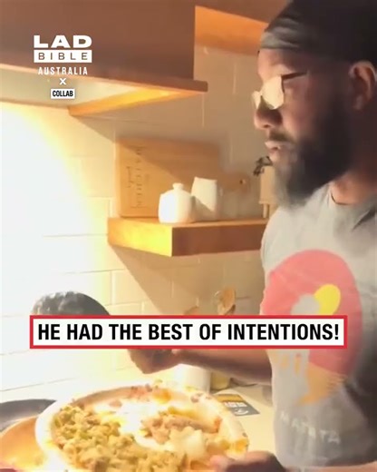 Guy uses spoon rest as spoon