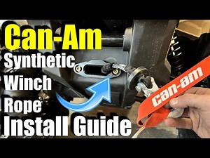 Can-Am Outlander Synthetic Winch Rope Install step-by-step guide