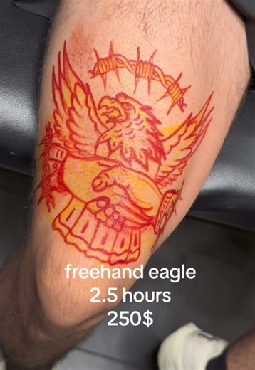 Freehand screaming eagle 🦅 Always in stock, always drawn fresh. Inked to order at @WARHORSEVINTAGETATTOO Kick the new year off with some dope ink ✍️