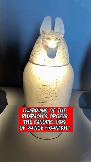 Guardians of the Pharaoh’s Organs — The Canopic Jars of Prince Hornakht #egyptianmuseum #history