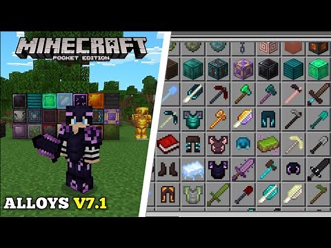 ATUALIZOU!! ADDON DO ALLOYS V7.1 PARA MINECRAFT PE 1.21 (BEDROCK 1.21)