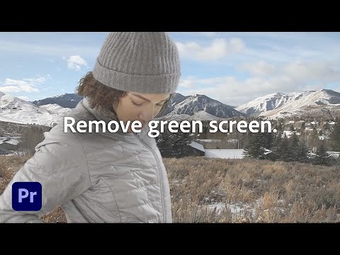 How to remove a green screen background | Adobe Premiere Pro