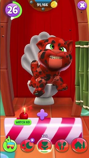 Tom pooped - Part 275 #mytalkingtom2 #mytalkingtomshorts #gamesworld