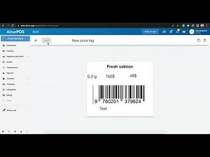 Creating and printing price labels