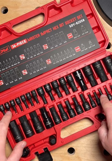 Sedy 36 Piece Master Impact Hex Bit Socket Set. #sedy #sedytools #impacthexbitset #hexbitsocketset #tiktokshop @Horusdy