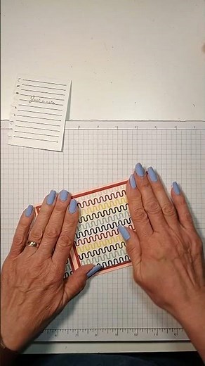 Stampin' Up! Just A Note Book Fold Card