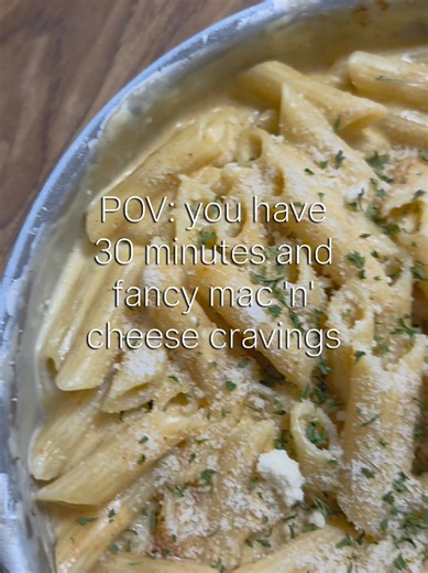 ✨️ Fancy Mac ✨️ 8oz dry gluten-free pasta 6cups water 1tbsp butter 1tbsp gluten-free flour 6-12tbsp milk 1/4tsp thyme pinch of nutmeg 2-3oz sharp cheddar cheese, shredded 2tbsp parmesan cheese, grated 1/2tsp smoked paprika salt to taste Parmesan and parsley for garnish (optional) Boil the water in a saucepan over high heat and prepare the pasta according to package directions. After starting the pasta water, combine the butter and flour in a separate pan to make a roux. Cook for 2-3 minutes, the