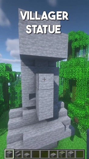 Réponse à @fluxy.minecraft Villager Statue 🗿in minecraft #minecrafttutorial #minecraftideias #minecraftideas #minecrafthacks #minecraftbase #minecraftstatue Id : @Silvery 🔥🔥