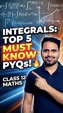 Top 5 Integrals PYQs You MUST Know! 🔥 Class 12 Maths #Shorts #Class12Maths #integrals