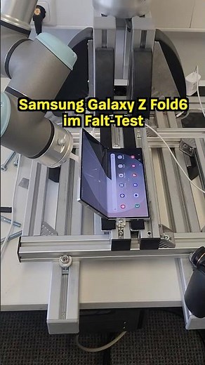 Falttest Samsung Galaxy Z Fold6: Übersteht das Galaxy Fold den Härtetest? (Stiftung Warentest)