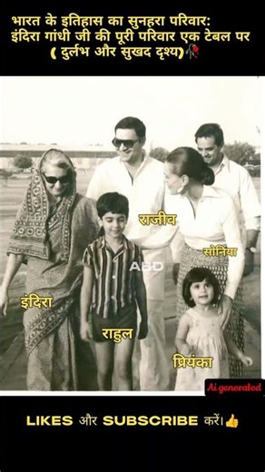 Indira Gandhi's entire family together