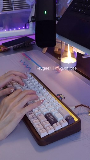 Keygeek Muguet Rose Linear Switches - Beautiful Pink Keyboard Switches