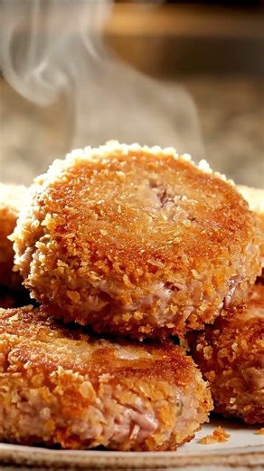 Protein-Packed Tuna Patties | So Crispy! 🤤 #youtubeshorts #crispysnacks #shorts