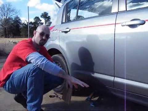 How to Change a Tire & Proper Nissan Versa OEM Jack Use