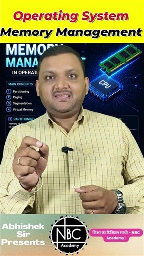 #memorymanagement #operatingsystem #shortsvideo #viralvideo #abhisheksir