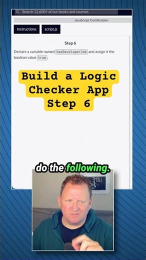 Build a Logic Checker App - Step 6 freeCodeCamp JavaScript Certification #programming #coding