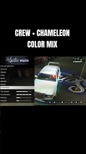 How to Mix CREW color with CHAMELEON paint in GTA EASILY! #gtaonline #gtacommunity #gtaguide #gta5