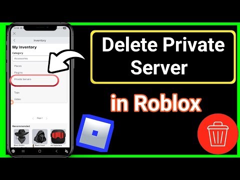 📱 How To Delete A Private Server In Roblox Mobile