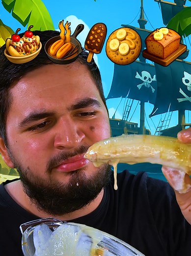 Enjoy ASMR Pirate Banana Mukbang Experience