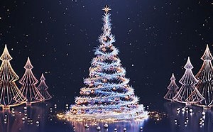 Magical Swirly Xmas Tree (Portrait) | Renderforest