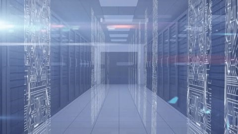 clip-3976555627-animation-computer-circuit-board-over-server-room