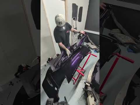350z full colour change wrap, from grey to midnight purple